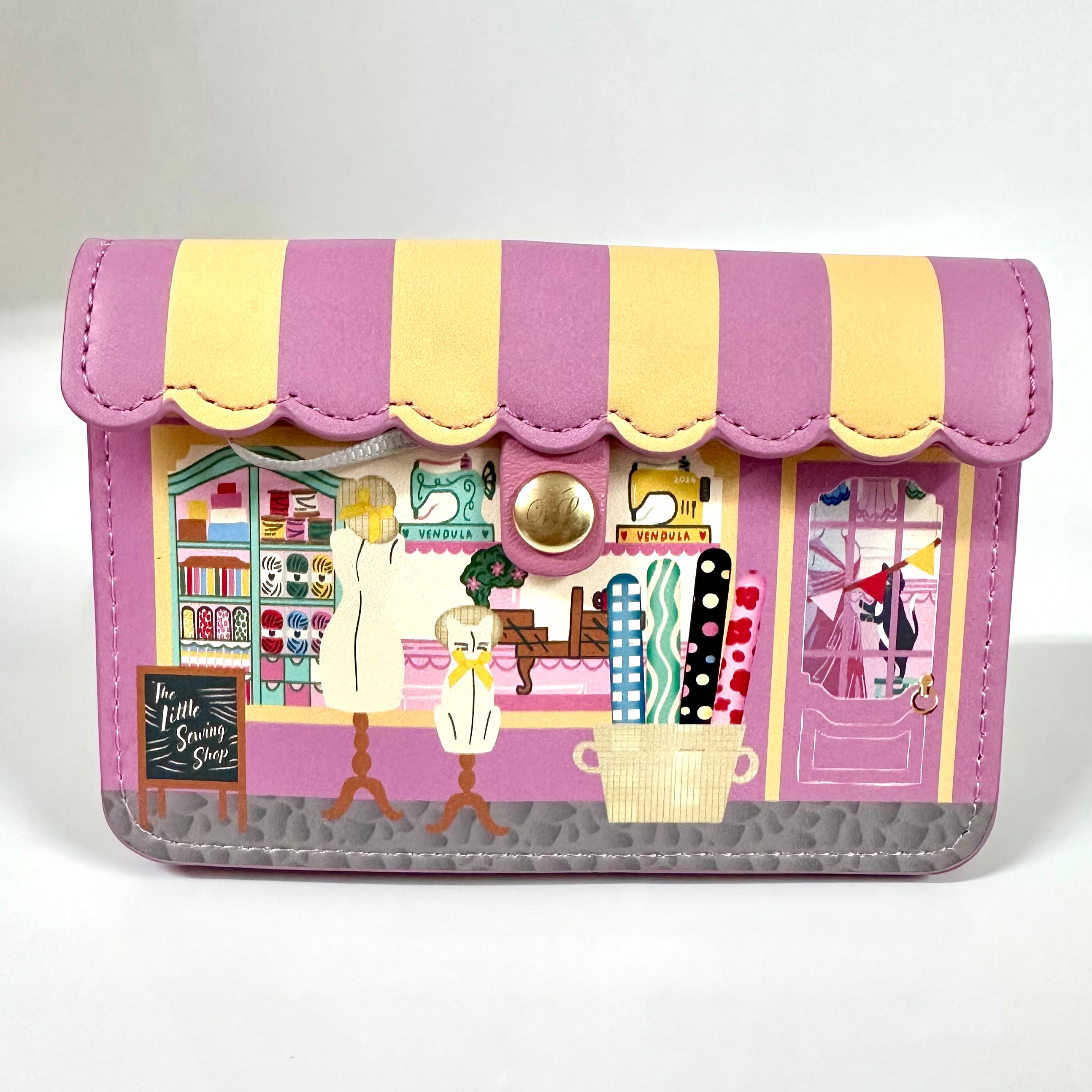 Vendula Sewing Shop - Raspberry Edition Accordion Card Wallet