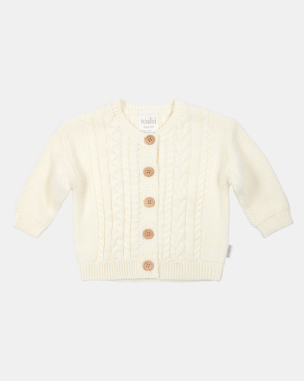Organic Cardigan Yummy Cream