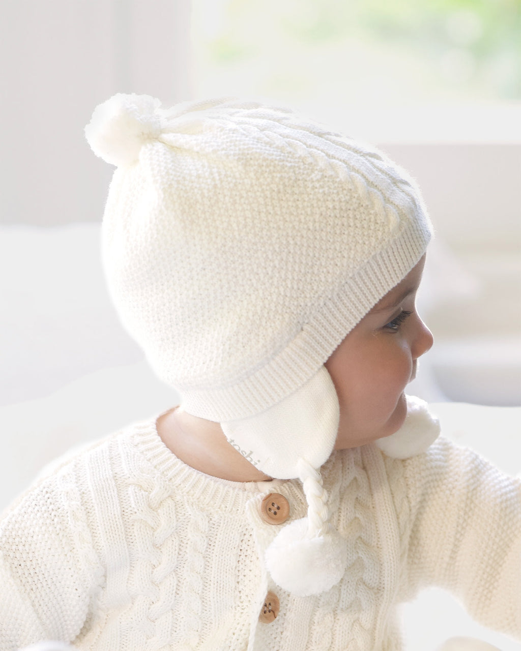 Organic Cardigan Yummy Cream