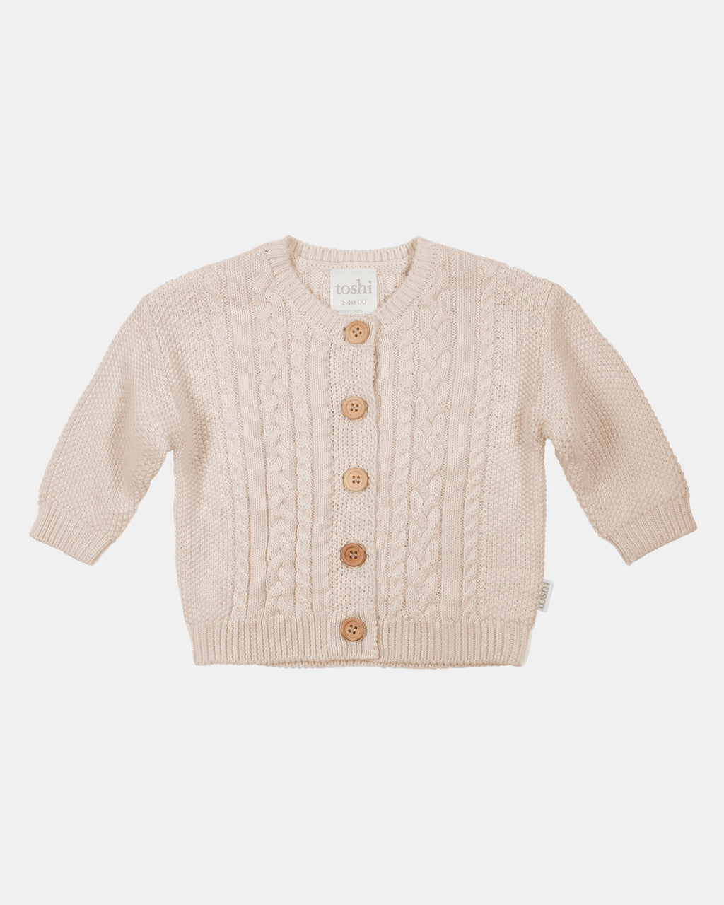 Organic Cardigan Yummy Oatmeal