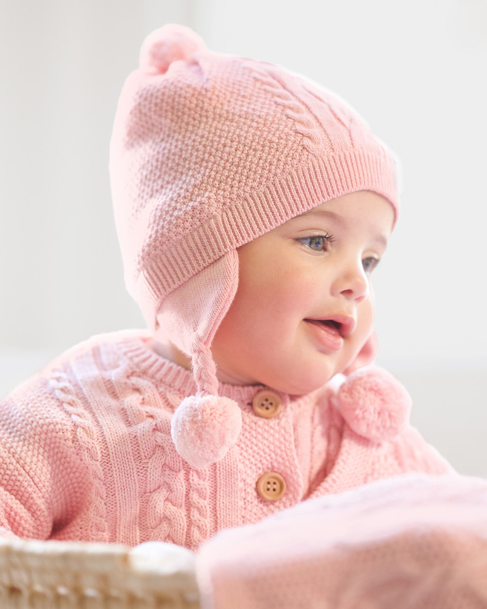 Organic Earmuff Yummy Misty Rose