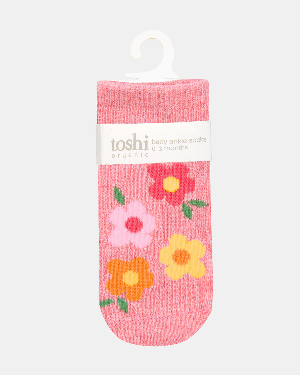 Organic Socks Ankle Jacquard Rosie Posie