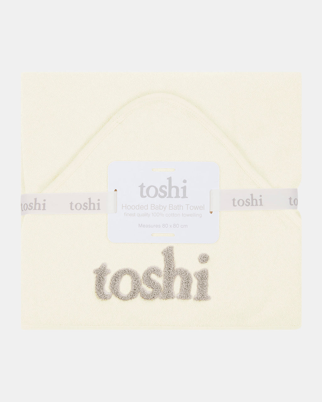 Hooded Baby Bath Towel Yummy Cream