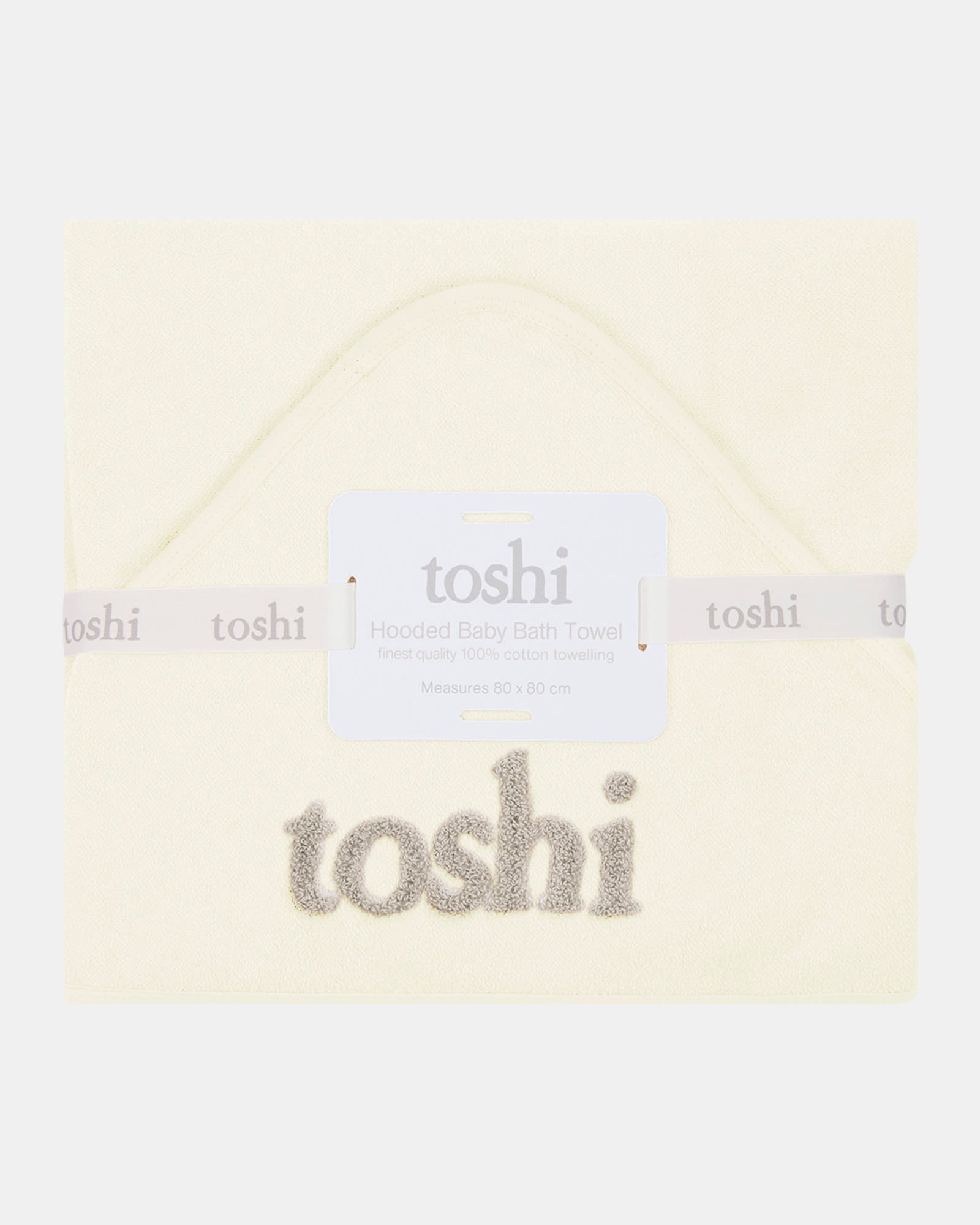 Hooded Baby Bath Towel Yummy Cream