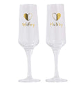 Wifey Hubby Glasses Set