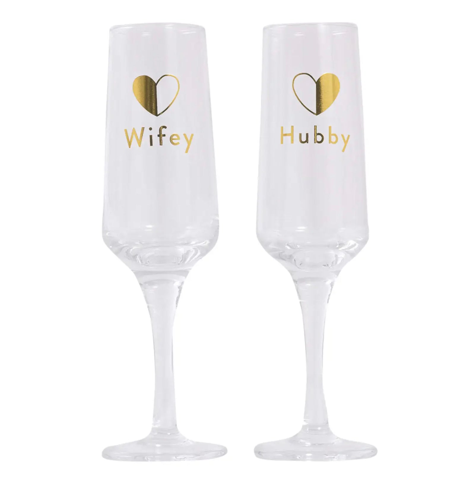 Wifey Hubby Glasses Set