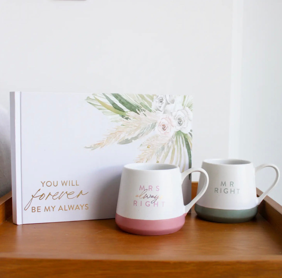Mr & Mrs Right Mug Set